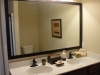 Master vanity w/framed mirror
